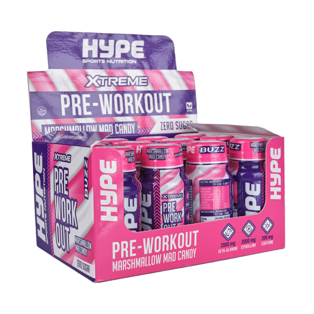 HYPE Pre-Workout Energy Shots (12 Pack)